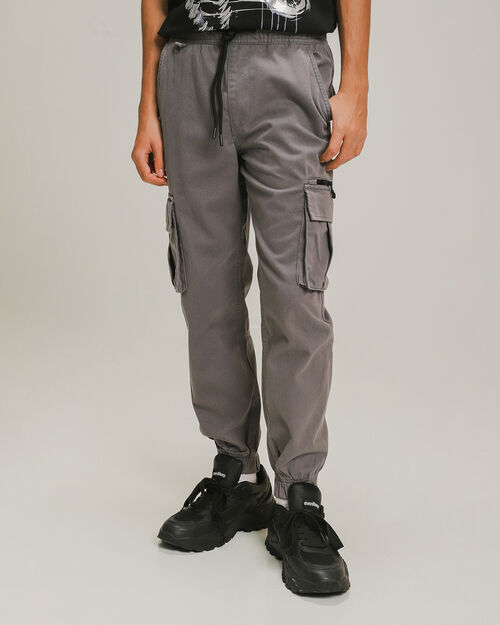 Jogger Bolsillos Cargo Gris